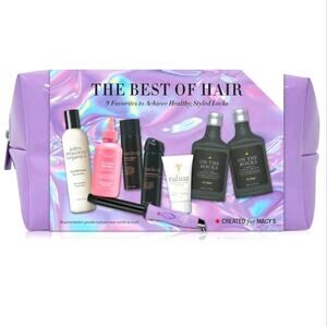 BEST OF HAIR 7 PC GIFT SET INCLUDES SHAMPOO, CONDITIONER, HAIRSPRAY, & MINI IRON
